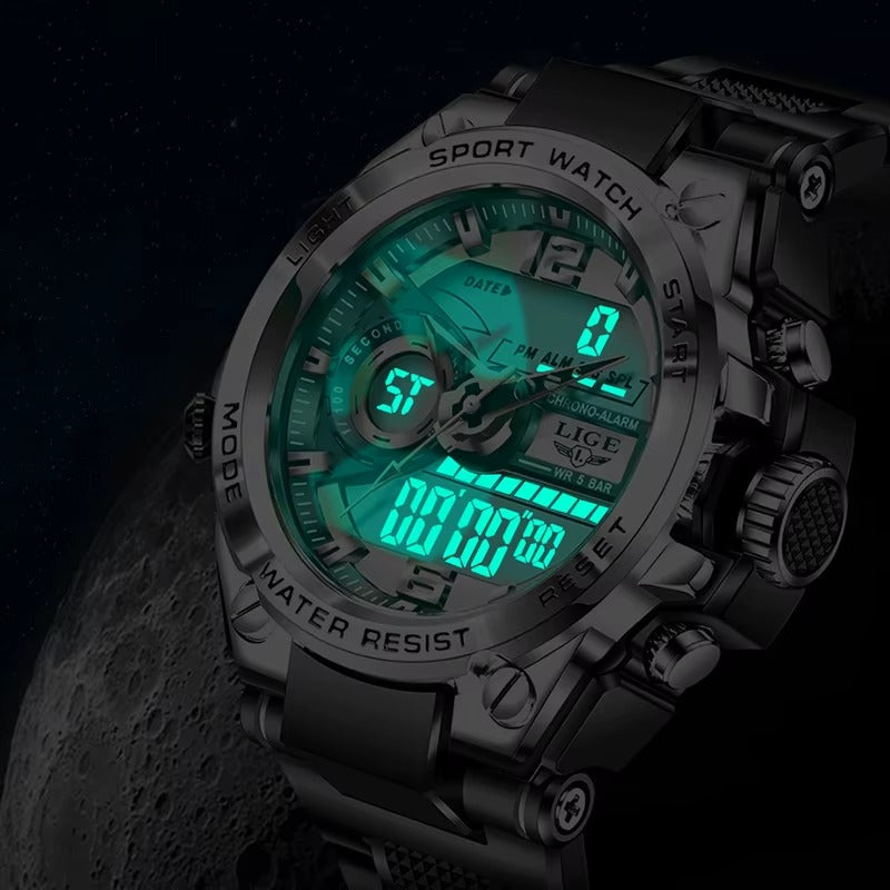 LIGE Men's Military Sport Watch