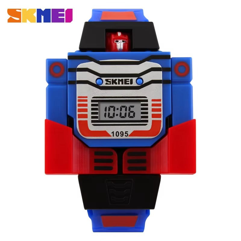 TransformiX Kids Robot Watch - Red Yellow variant