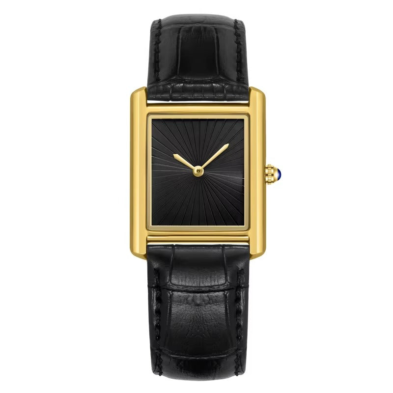 Monarch Classic Square Tank Watch for Men Women