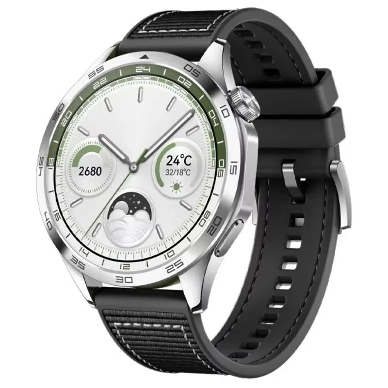 22mm Nylon Sport Watch Band Compatible with Huawei GT4/GT3 & Samsung Galaxy Watch 4/5/6