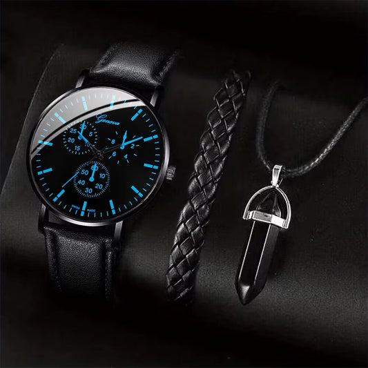 Eclipse Noir 3-Piece Watch Set