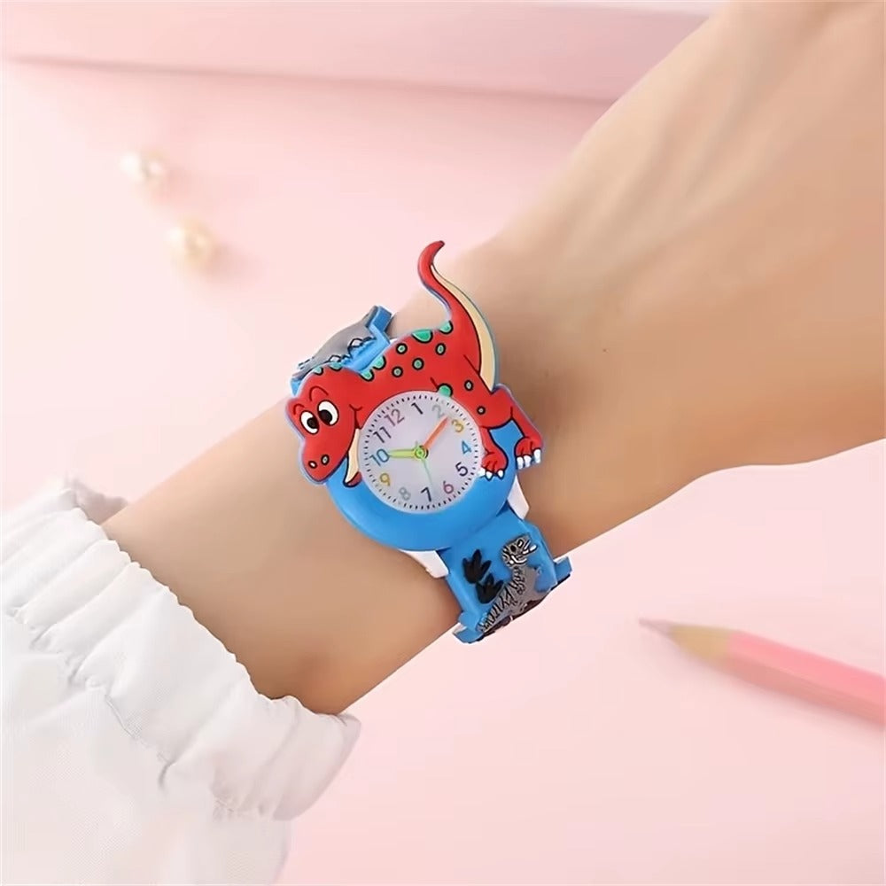 Kids 3D Dinosaur Cartoon Quartz Watch