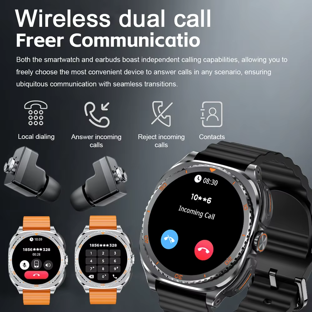 2026 New 2 in 1 Smart Watch With Earbuds