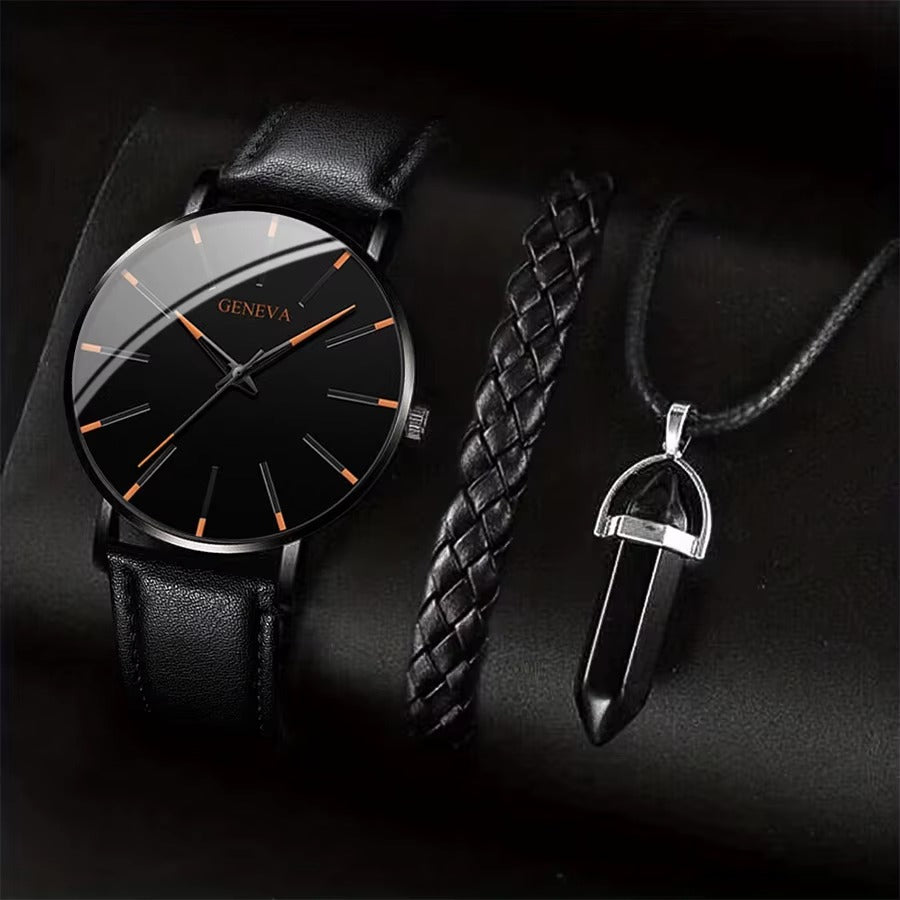 Eclipse Noir 3-Piece Watch Set
