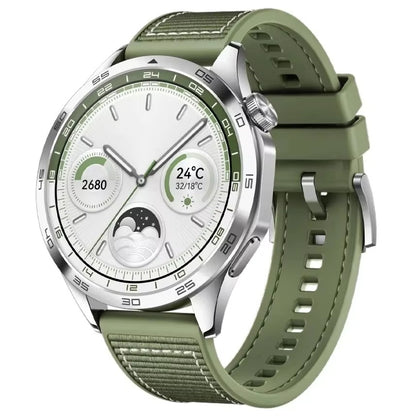 22mm Nylon Sport Watch Band Compatible with Huawei GT4/GT3 & Samsung Galaxy Watch 4/5/6