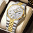 POEDAGAR Silver Black Dial Men's Watch