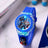 GlowBuddy Captain America LED kids watch blue silicone strap