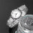 Women's Silver Mesh Watch & Bracelet Set