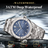 POEDAGAR Octagon Luxe Stainless Steel Quartz Watch