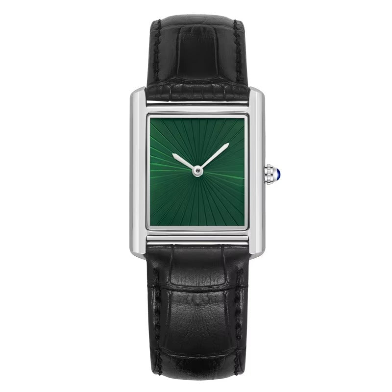 Monarch Classic Square Tank Watch for Men Women