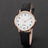 LunaBelle™ Minimalist Rose Gold Leather Watch
