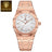 POEDAGAR Octagon Luxe Stainless Steel Quartz Watch