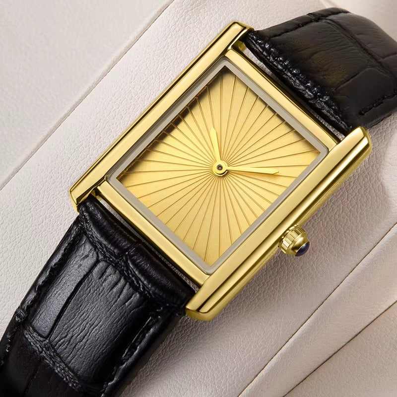 Monarch Classic Square Tank Watch for Men Women