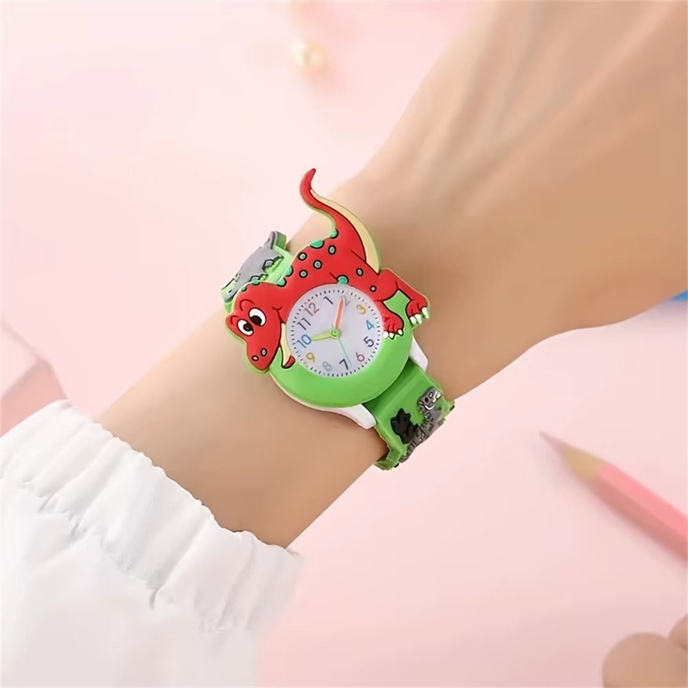 Kids 3D Dinosaur Cartoon Quartz Watch