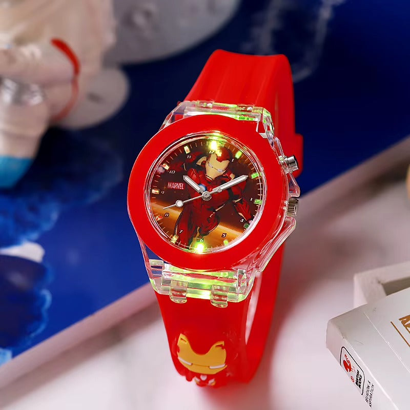 GlowBuddy Minnie Mouse LED kids watch pink silicone strap