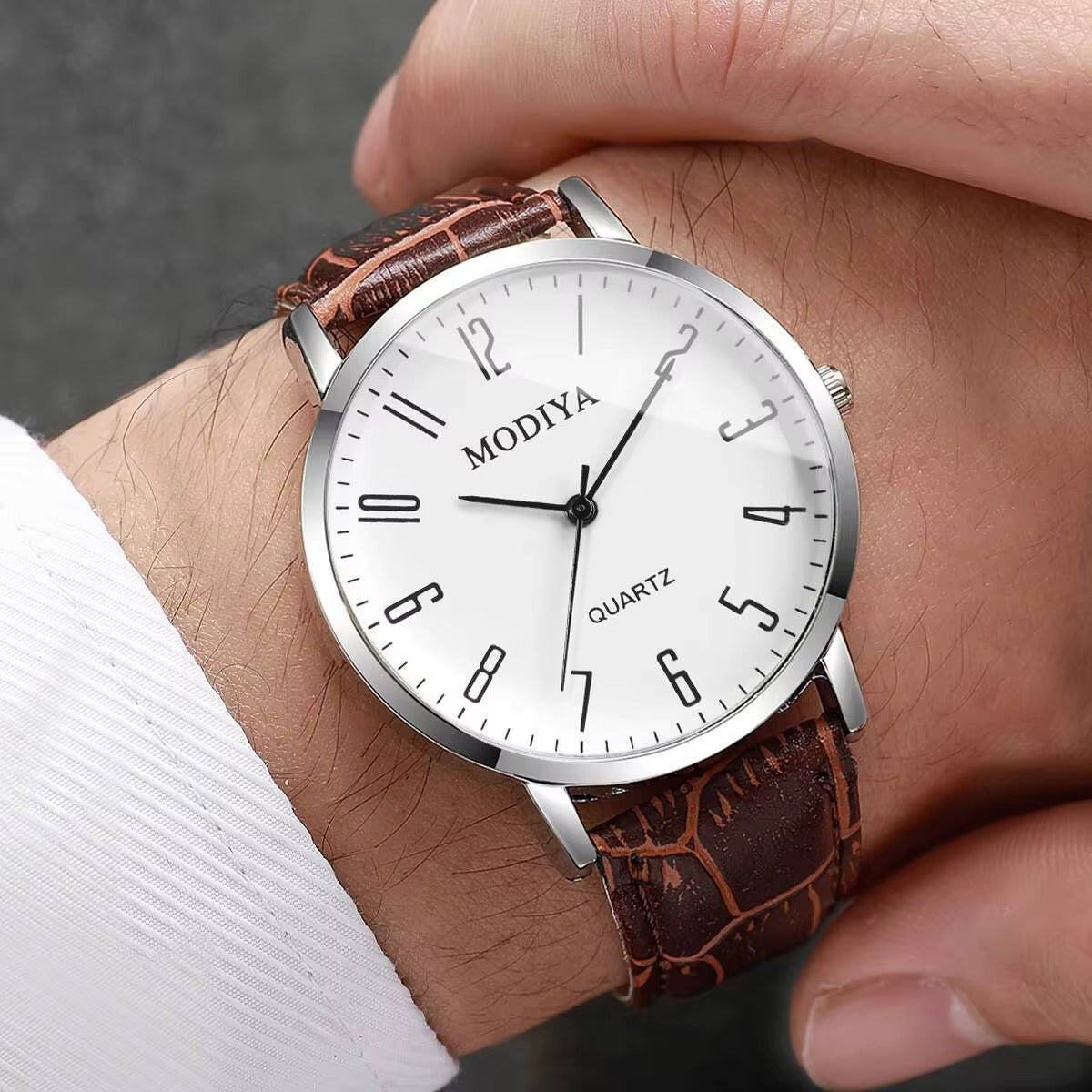 Classic Emir 3-Piece Leather Watch Set