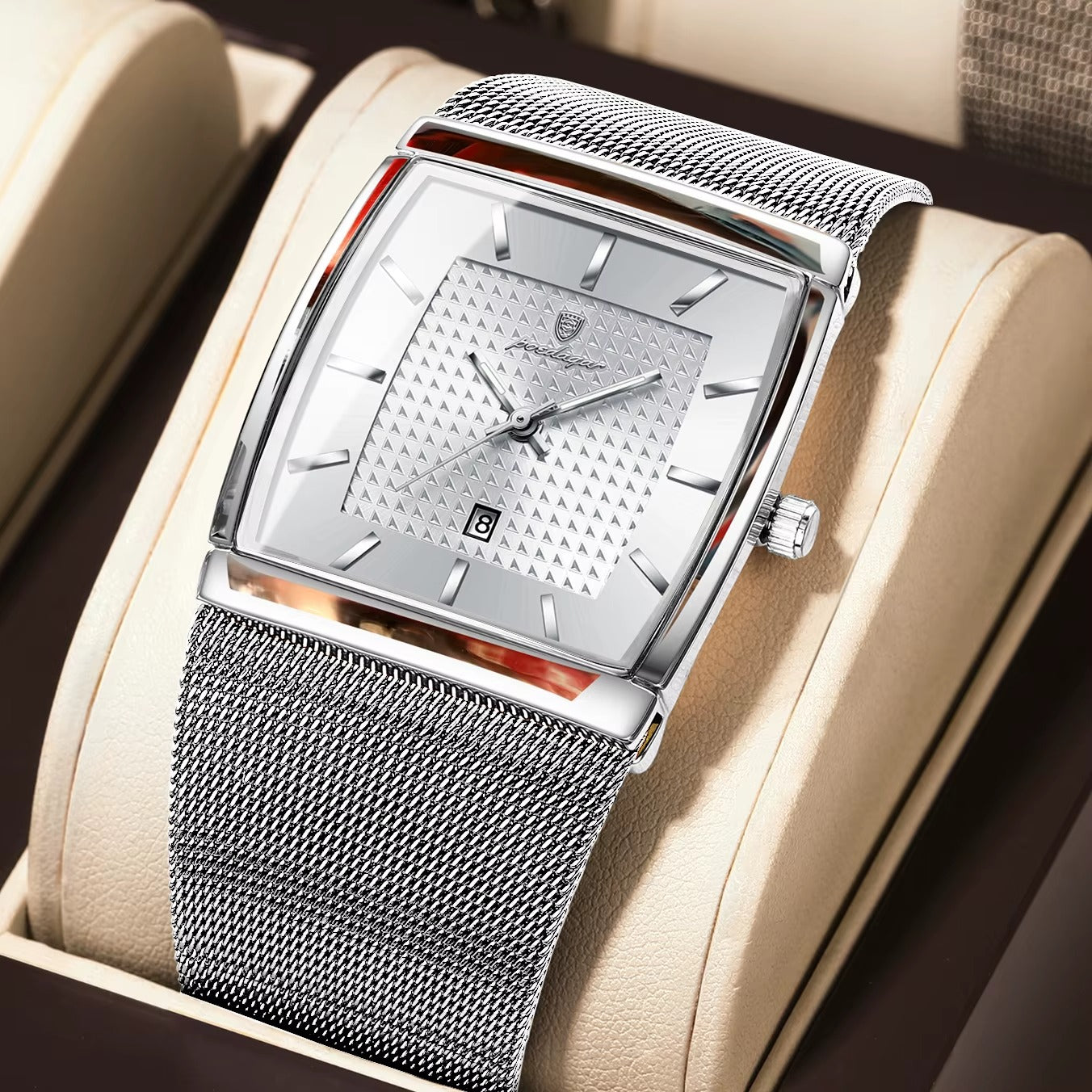 Men's Square Dial Watch - All Blue