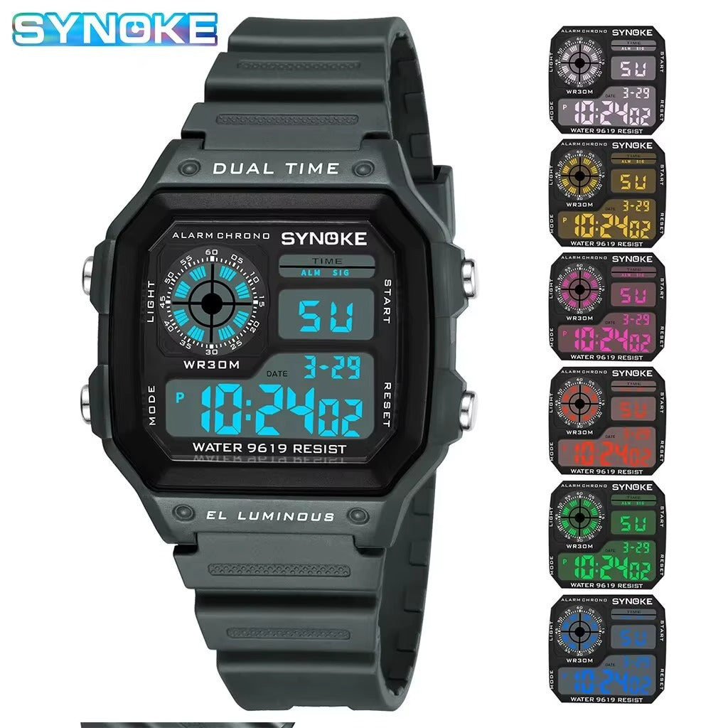 Military Tactical Digital Sports Watch - Dark Grey