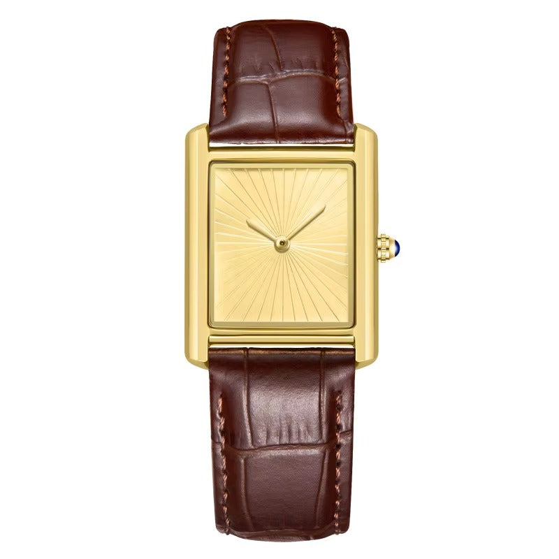 Monarch Classic Square Tank Watch for Men Women