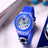 GlowBuddy Mickey Mouse LED kids watch blue silicone strap