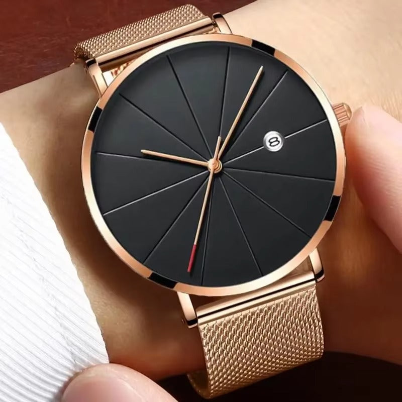 Luxury Ultra Thin Mesh Quartz Watch for Men
