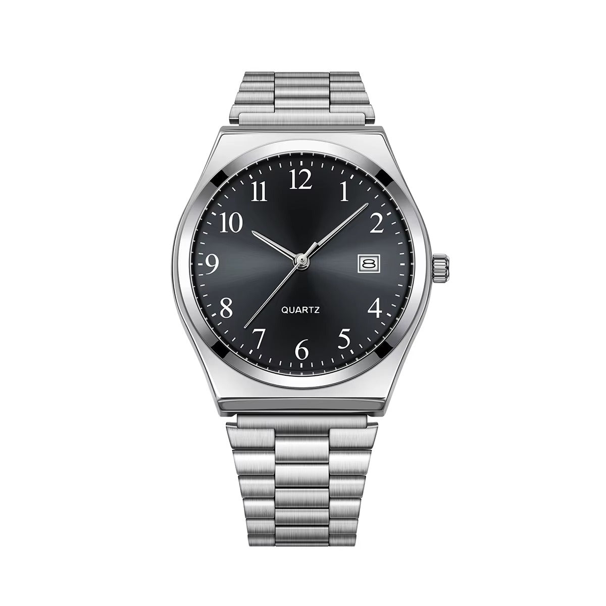 LUCKY FOX Aurora™ – White Dial Stainless Steel Quartz Watch