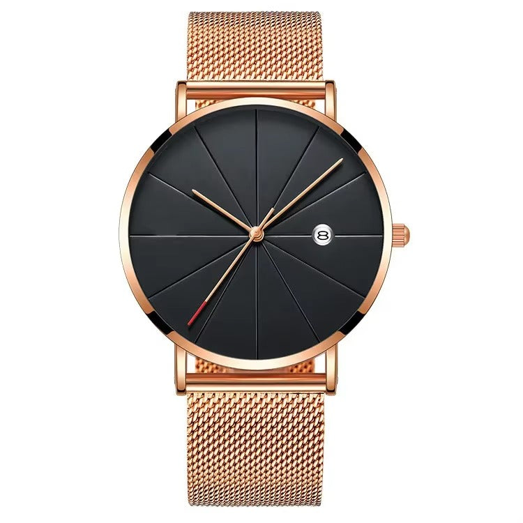 Luxury Ultra Thin Mesh Quartz Watch for Men