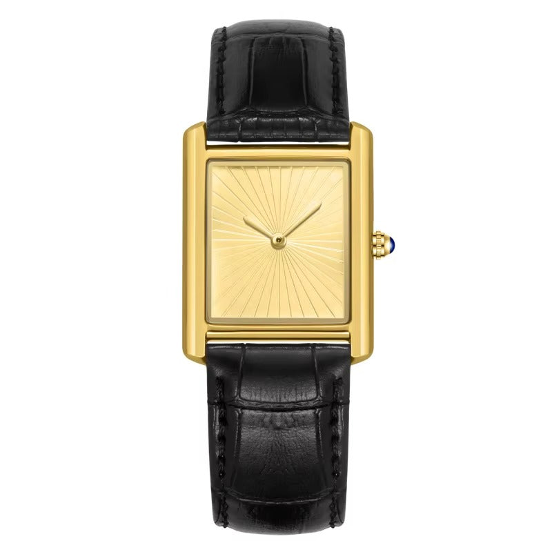 Monarch Classic Square Tank Watch for Men Women