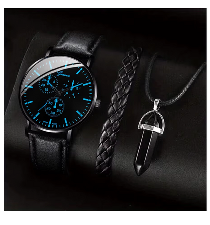 Eclipse Noir 3-Piece Watch Set
