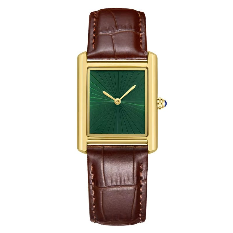 Monarch Classic Square Tank Watch for Men Women