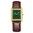 Monarch Classic Square Tank Watch for Men Women