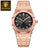 POEDAGAR Octagon Luxe Stainless Steel Quartz Watch