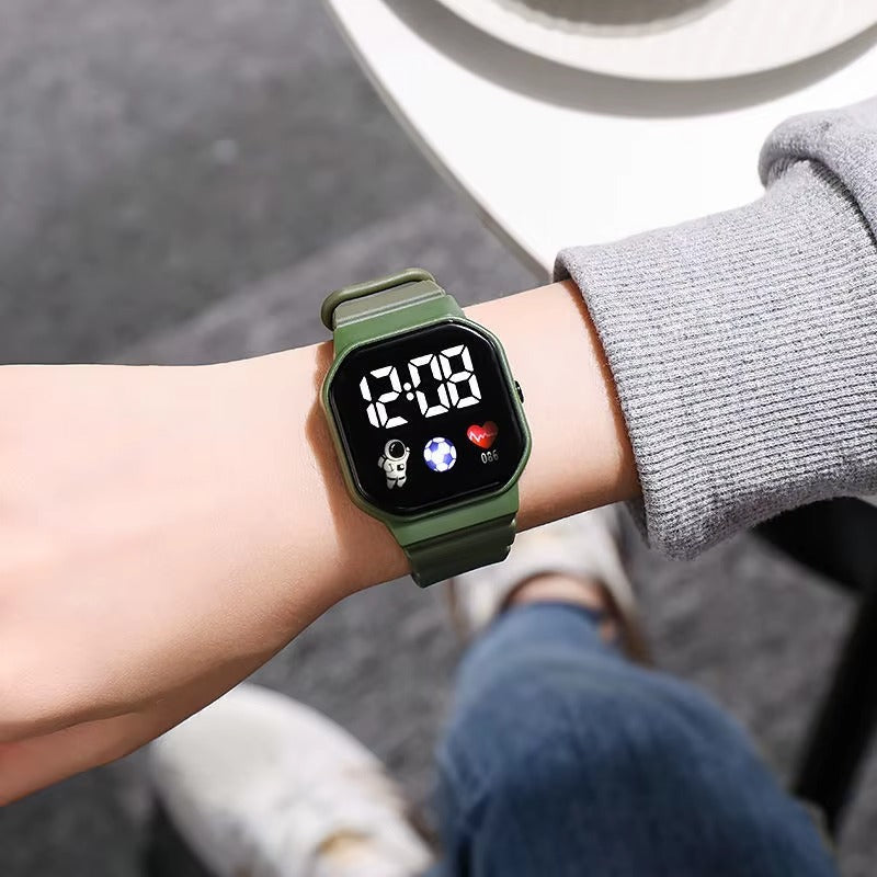 GoalMaster DigiForce Kids LED Watch - Army Green outdoor