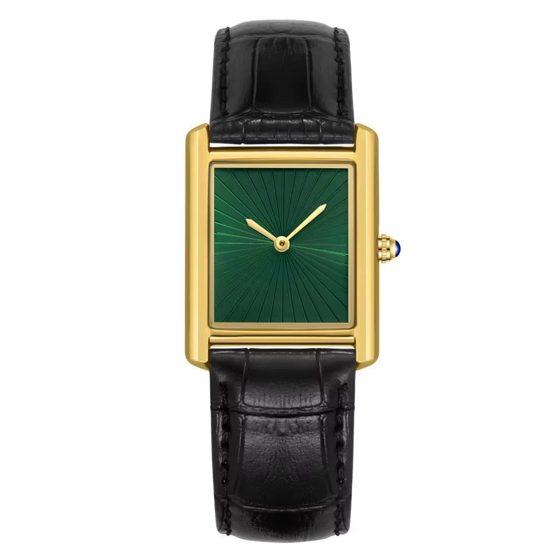 Monarch Classic Square Tank Watch for Men Women