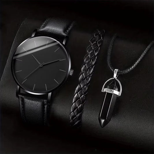 Eclipse Noir 3-Piece Watch Set